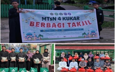 Semarak Ramadhan 1477H, MTsN 4 Kukar Gelar Buka Puasa Bersama dan Berbagi Takjil